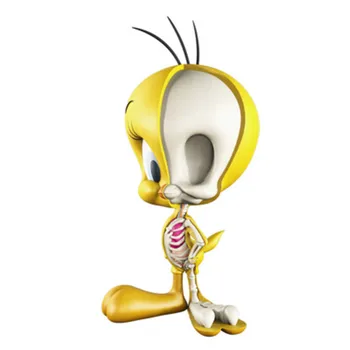 

4D XXRAY Master Looney Tunes Tweety Bird Canary Mighty Jaxx Jason Freeny Dissection Cartoon PVC Action Figure Toy X1469
