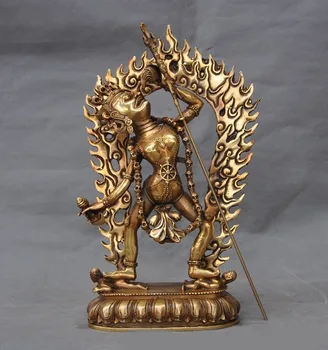 

christmas 12" Tibet Buddhism brass Vajrayogini Vajravarahi Dakini Goddess Buddha statue