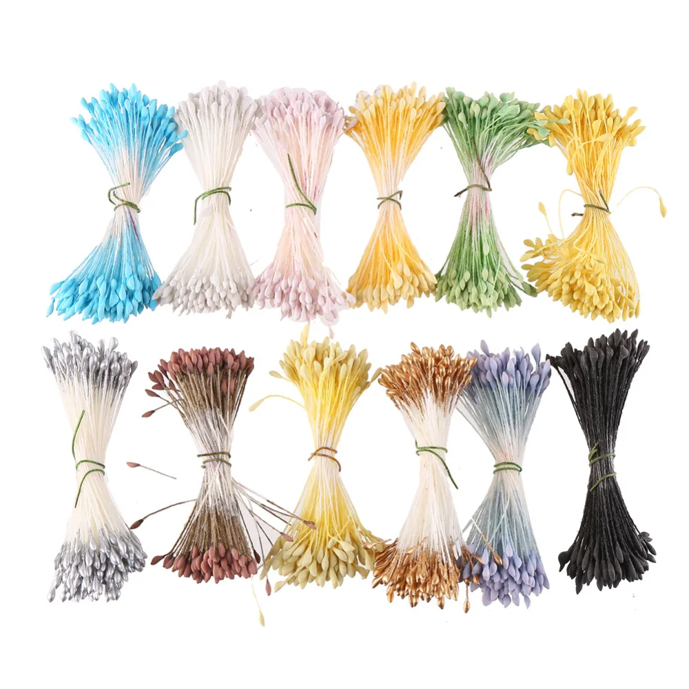 

CCINEE 144PCS/bundle 3mm Artificial Flower Floral Matte Stamen Used For Artificial Flower Accessories