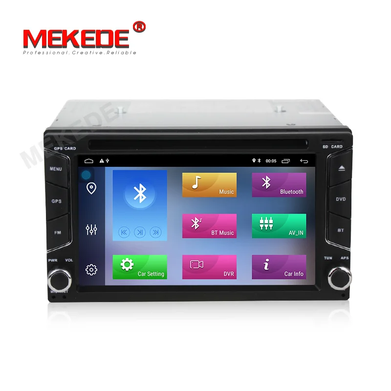 Акция! Mekede 2 ГБ+ 32 ГБ android 9,1 автомобильный Радио gps dvd-плеер для nissan v w toyota kia универсальная gps-навигация с WiFi BT