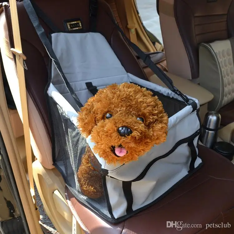 Внутри автомобиля собаки носители для YHT- 008 серый цвет дизайнер сумки-носители нейлон оксфорд сетка портативные сумки