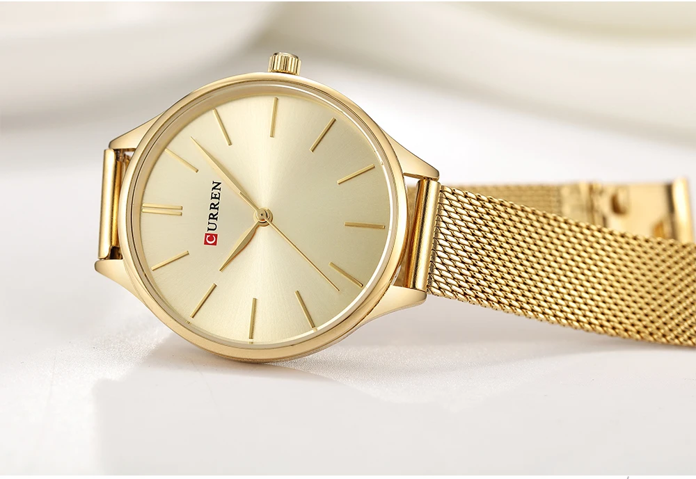 CURREN Top Brand Women Watches Dial Ladies Japanese Luxury Quartz Wristwatch Waterproof Full Steel Girl Clock Gift Reloj Mujer