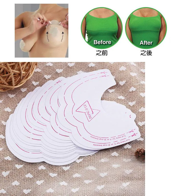 

10/20/30PCS Women Fashion Sexy Bare Breast Lift Push Up Nipple Stickers Bra Accessories Beauty Toiletry Kits