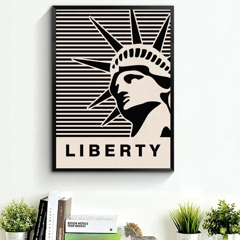 

Liberty Art Silk Fabric Poster Prints Home Wall Decor Painting 24x36inchs
