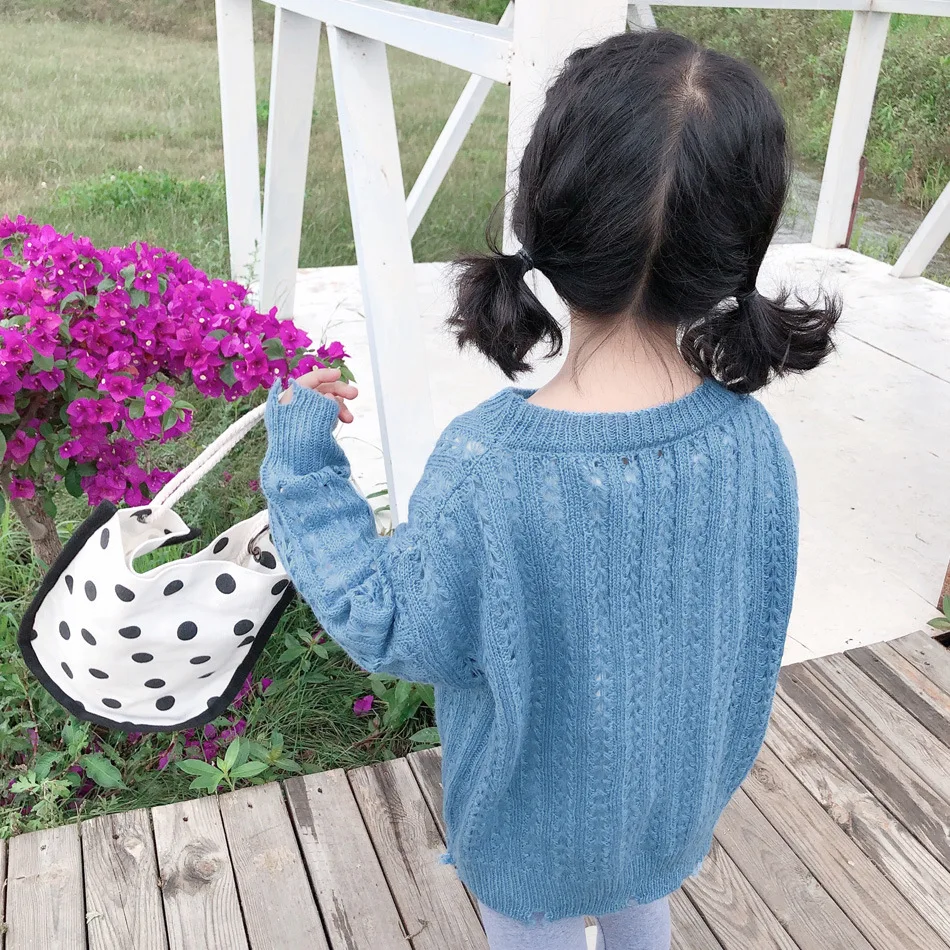 Hot Selling Girls Knitted Sweater Autumn Baby Pullover Sweaters Kids Clothes 2-7Years