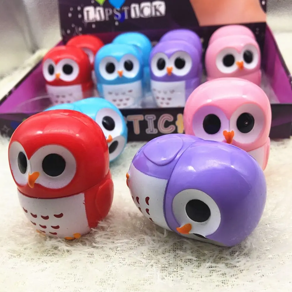 

1PC Makeup Owl Candy Color Moisturizing Lip Balm Lipstick Natural Plant Sphere Lip Gloss Stick Fruit Smacker Lipbalm