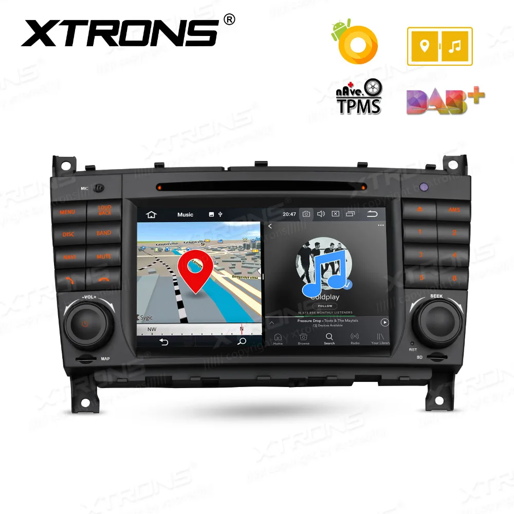 Cheap XTRONS 7" Android 8.0 Radio GPS Car DVD Player for Mercedes Benz W209 W203 C270 C280 C300 C320 C350 32 AMG W463 G350 G500 G55 4