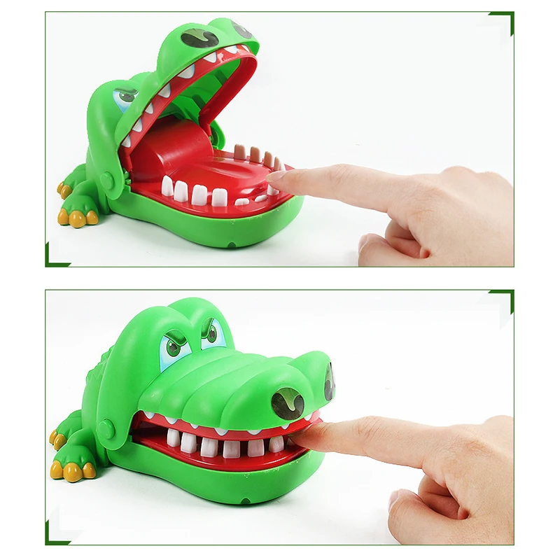 Details about   Mouth Dentist Bite Finger Toy Large Crocodile Pulling Teeth Bar Games Toys DI