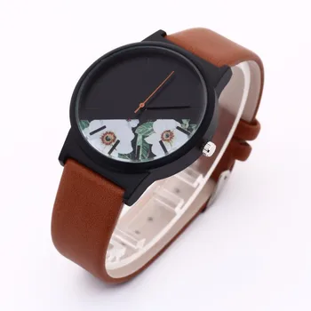 

Fashion Leather Skin Strap Alloy Women's Watch Men's Watch Quartz Lovers Watches Drop. 3.22