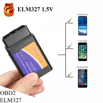 

pic18f25k80 ELM327 V1.5 Wifi Bluetooth OBD2 OBDII Diagnostic Tool as Easydiag Scanner Car Fault Auto Code Reader for IOS Android