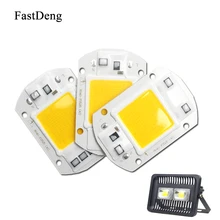 Потока СИД светильник встроенный светильник источник Smart IC чип COB Высокая мощность источник питания переменного тока 110V 220V Led 50 Вт 30 Вт 20 Вт точечный светильник