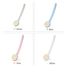 Long handled soft hair bath brush baby shower brush back massage bath brush not electronic and