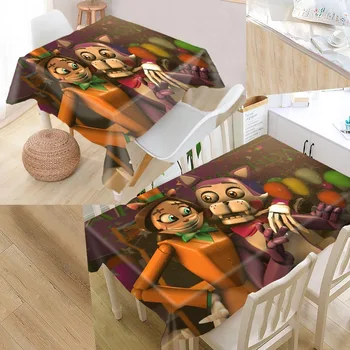 

New Arrival Custom Animated cat Table Cloth Waterproof Oxford Fabric Rectangular Tablecloth Home Party Tablecloth