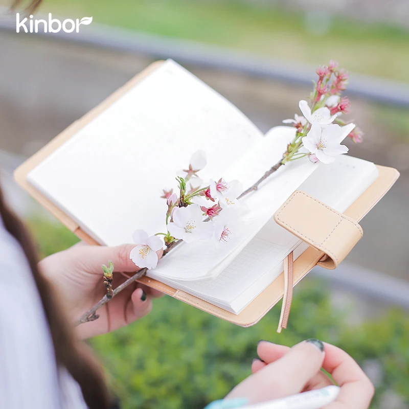 Japanese Cute Pink A6 Traveler's Notebook Agendas 2017 Planner DIY Diary with Calender Daily Plan Efficiency Book Gift kinbor 4 colors cute planner notebook 365 days personal daily plan book project agendas 2017 kawaii gift korean stationery