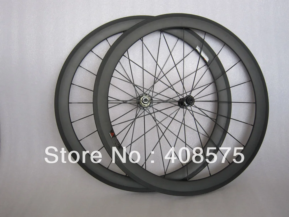 

clincher 50mm deep carbon fiber road wheels 700C door to door service