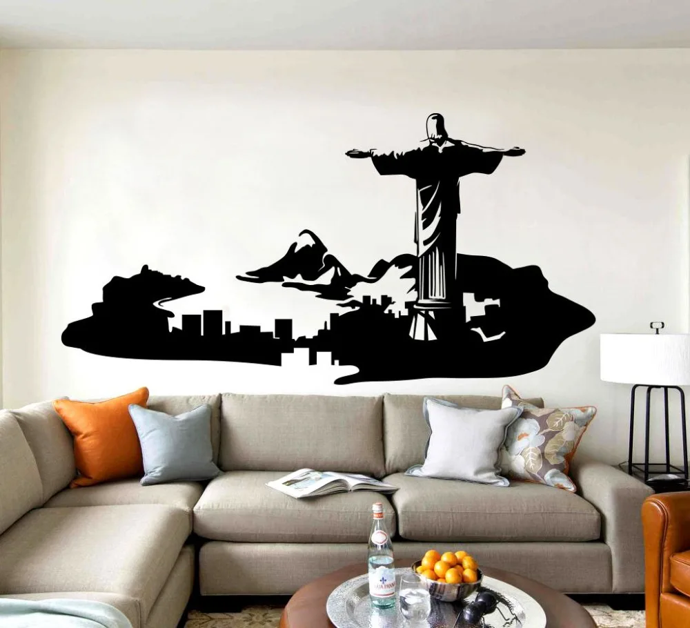 Rio de Janeiro Wall Decal Vinyl Sticker Home Decor Brazil art van Wall