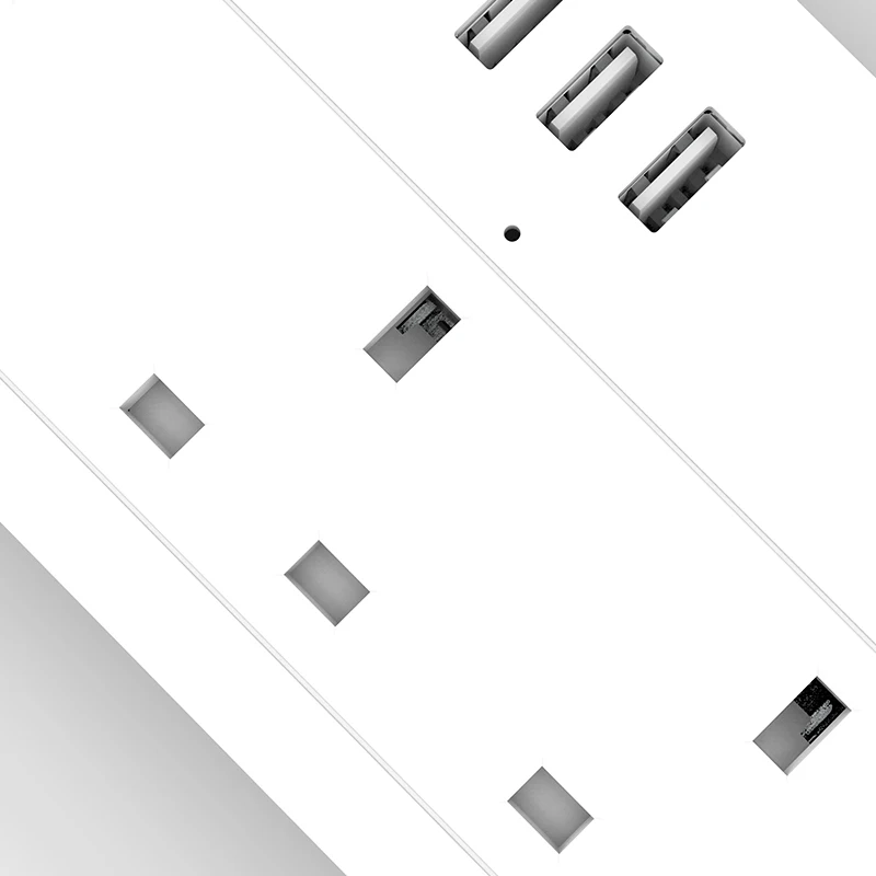 Умная розетка 4 розетки переменного тока порта USB умная Wifi полоса питания быстрая