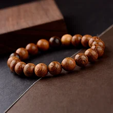 Oiaquela pulseira de contas de madeira natural, 2019 10mm, yoga, homens, elástica, oração budista, pulseiras & braceletes, joias, pulsera hombre