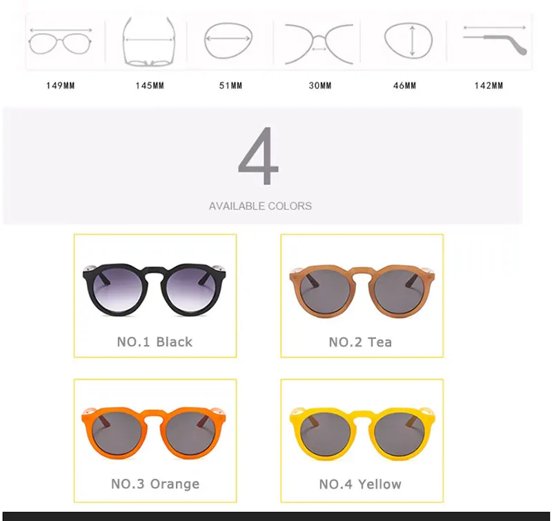 LeonLion новые модные желейные солнечные очки Для женщин Оранжевый личность универсальный солнцезащитные очки Wild из двух цветные очки круглые очки
