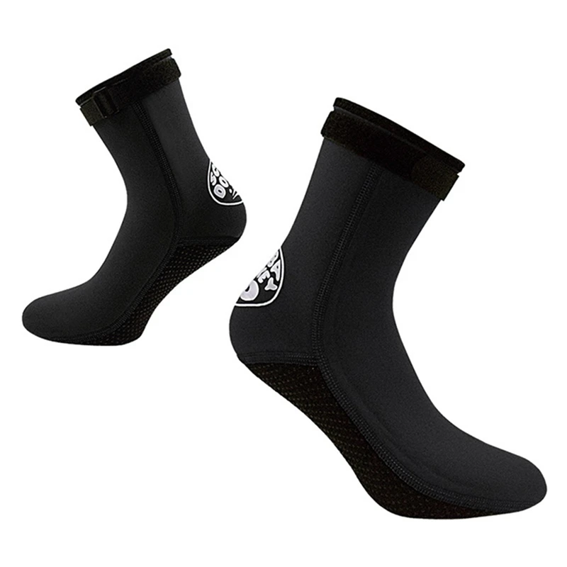 1 Pair 3mm Neoprene Men Women Unisex Diving Socks Beach Socks Water Shoes Diving Surfing Boots Warm Sunscreen socks 2