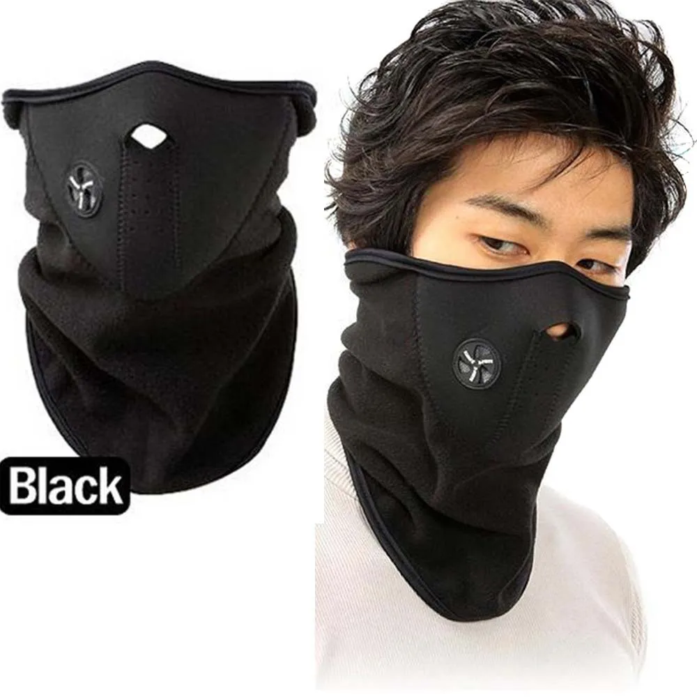 Marks Fleece Face Mask Winter Ski Snowboard Hood Windproof Neck Warm