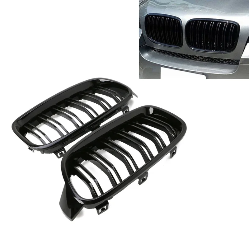 

Car-styling 2Pcs/set Gloss Black Front Grille Kidney For BMW 3-Series F30 F31 F35 2012-2016 NEW dropshipping
