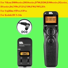 Pixel tw-283 dc0 timer control remoto inalámbrico para nikon d700 de pavo real D810 D800 D3 D300 D200 D300S D3S D2 D1 D810 de Obturación liberación