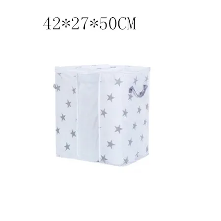 M/L size Foldable Storage Bag Clothes Blanket Quilt Closet Sweater Organizer Box Pouches holder bags Dot/Star print drop ship - Цвет: B