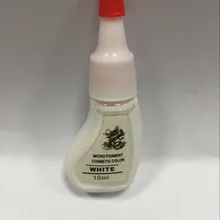 2шт белый цвет постоянный пигмент для перманентного макияжа набор краски u-выбор цвет татуировка бровей и губ чернила для макияжа