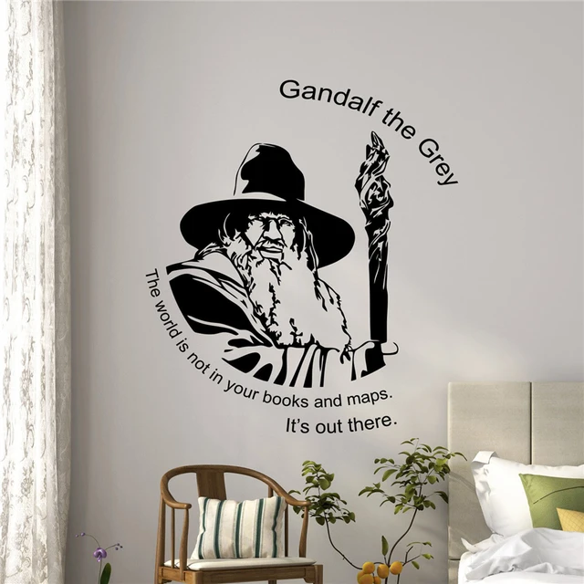 Gandalf Quote Wall Decal Tolkien Gift Vinyl Sticker Lord Of The Rings