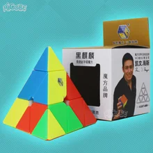 Yuxin Zhisheng Heiqilin Пирамида куб магический куб скорость для начинающих головоломка Cubo Magico струящаяся матовая поверхность игрушка для мальчика