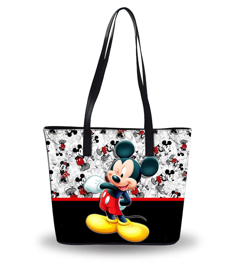Disney Микки Маус сумки на плечо мультфильм Леди Большая вместительная сумка Женская водонепроницаемая сумка модные сумки Дорожная пляжная сумка