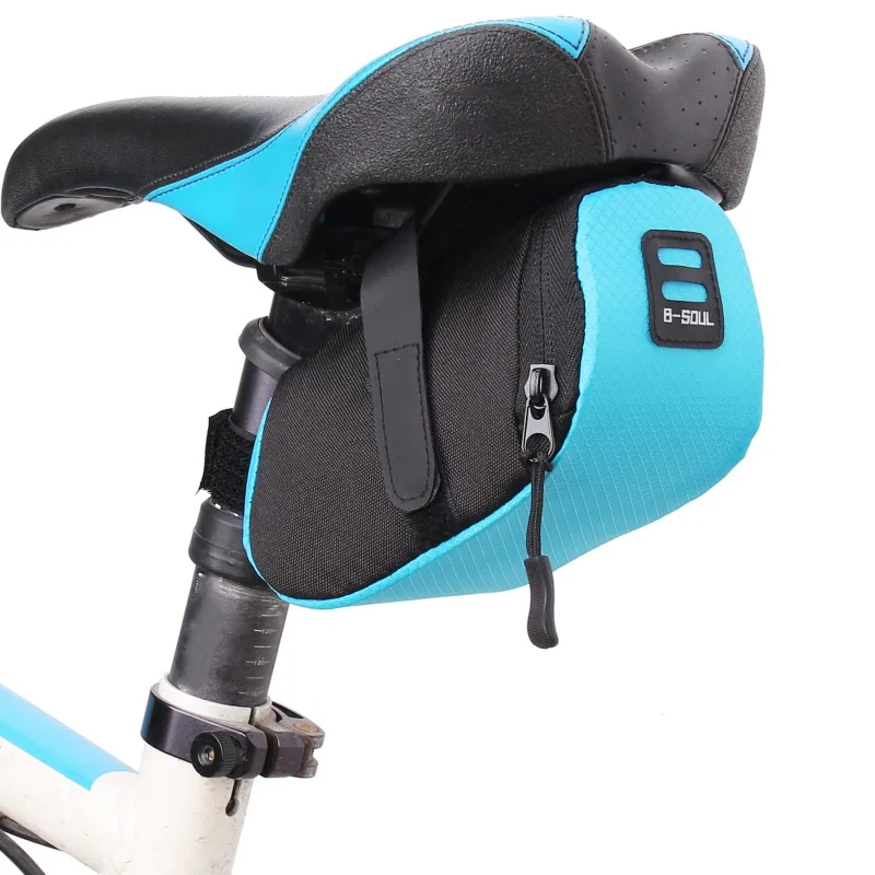 

B-Soul Waterproof Mini Mountain Bike Saddle Bag Pouchs Road Bicycle Back Seat Tail Package Outdoor Cycling Seatpost Bag