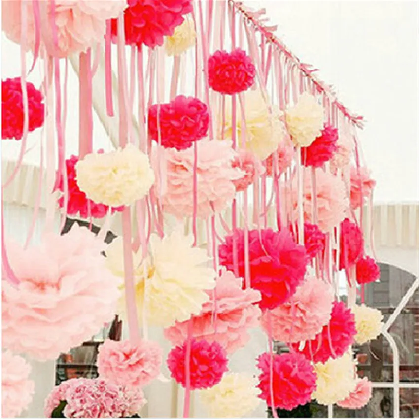 1 шт. большой помпон 12 Дюймов 30 см|kissing ball|tissue paper pom pomspaper poms |