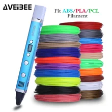 AVEIBEE 1.75mm ABS/PLA/PCL DIY 3D Pen LED Screen USB Charging 3D Printing Pen With Filament Creative Toy Gift For Kids Design цена AVEIBEE 1.75mm ABS/PLA/PCL DIY 3D Pen LED Screen USB Charging 3D Printing Pen With Filament Creative Toy Gift For Kids Design цены онлайн