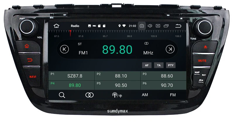 Excellent 8" two din android 9.0 car dvd player For Suzuki S-Cross SX4 2014 2015 2016 2017 with capacitive touch screen gps wifi DVR DAB 8