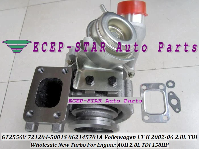 2002-2006 Turbocharger Turbine Wheel and Shaft VW LT II 2,8 TDI 158 HP 721204 2002-2006 Turbocharger Turbine Wheel and Shaft VW LT II 2,8 TDI 158 HP 721204