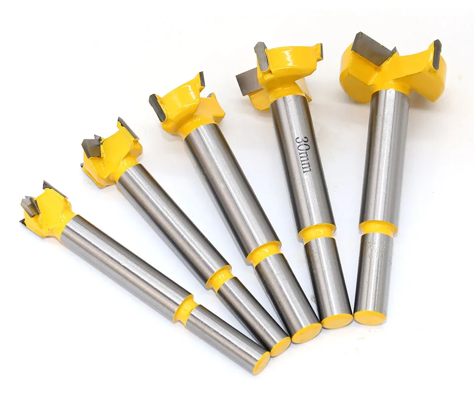 5pc Forstner Tips Hinge Boring Drill Bit Set for