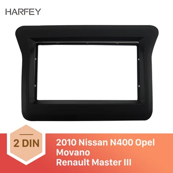 

Harfey 2Din Car Fascias Car DVD GPS Stereo Player Decorative for 2010 Nissan N400/Opel Movano /Renault Master III Frame Plate