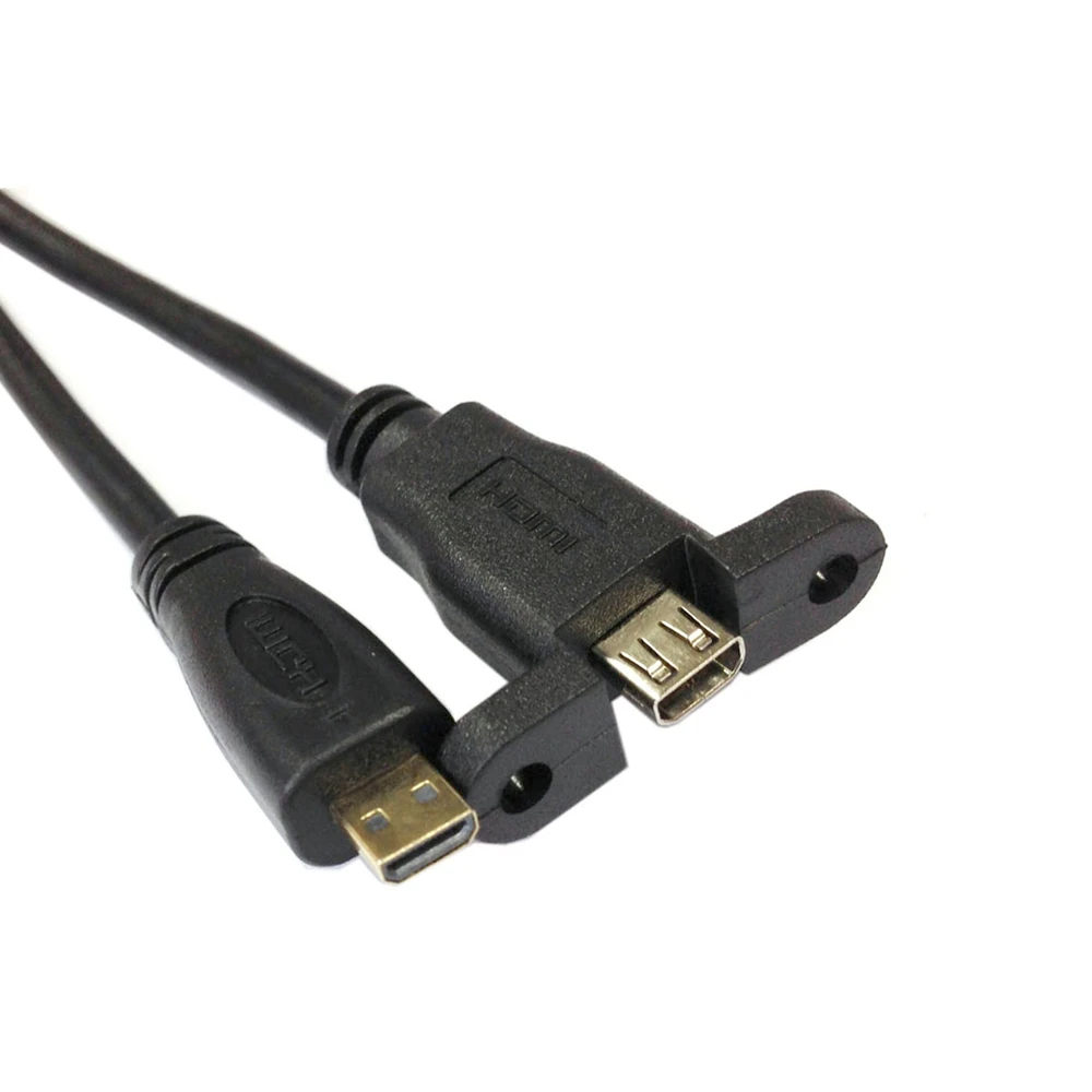 HDMI 1.4 В 3D Тип Micro HDMI мужчина к Micro HDMI Женский M/F УДЛИНИТЕЛЬ 60 см 1080 P для fujifilmhtc Huawei S7