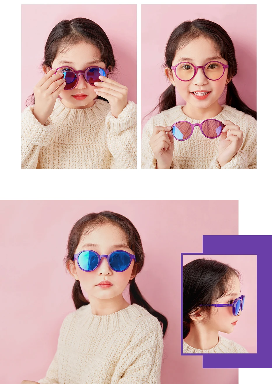 Ultem рамка для детских очков круглые Модные оптические очки Магнитная оправа солнцезащитные очки анти-голубые очки