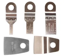 FREE SHIPPING 5 pcs SS Oscillating Multi Tool saw blade fit for multifunction power tool such as Worx Ridgid AEG