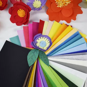 

23 color 30x15cm 2mm Felt Fabric Non woven handmade Needle fieltro Hard Thick vilt manualidades diy craft felt flowers Material