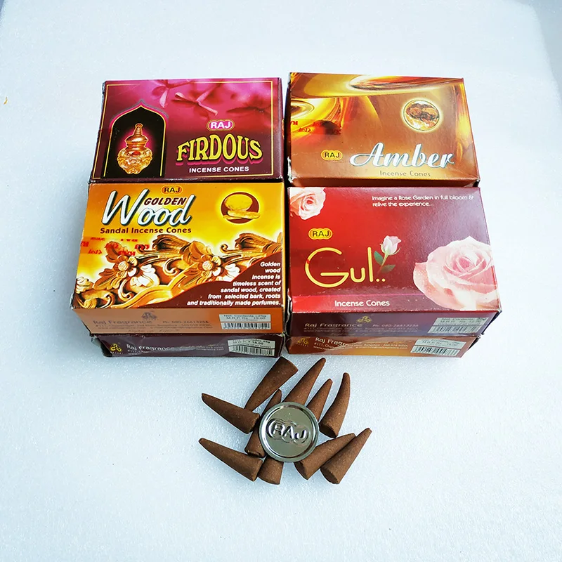 

New Indian Incense Cones Lavender 15pcs/box Wood Sandal Incense Cones Room Fragrance Aromatic for Home