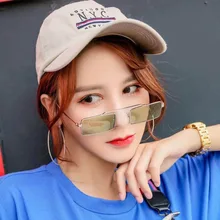 Женские маленькие квадратные оправы подходящие ко всему солнцезащитные очки линзы очки солнцезащитные очки черные зеленые красные винтажные очки походные очки