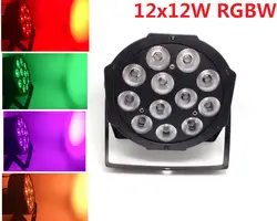 10 PZ/Lotto LED PAR 12x12 W RGBW 4IN1 LED ди Lusso 8 Canali DMX LED плоским par DJ DMX luci