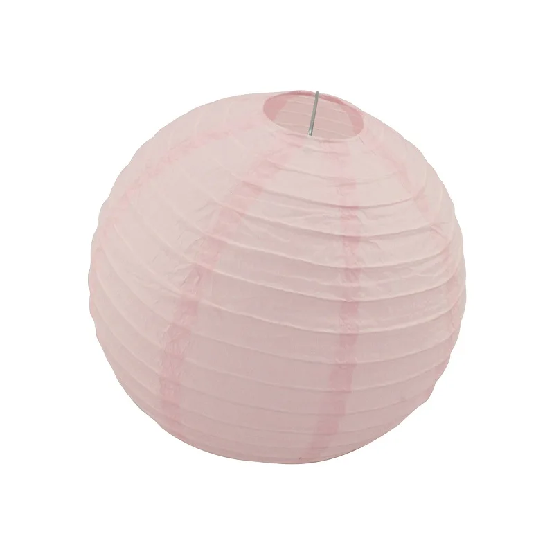 20 см, 25 см, 30 см, Китайский бумажный фонарь, круглый шарик-лампион, сделай сам, свадебное украшение, детский душ, сувениры, поставки, белая мята - Цвет: light pink