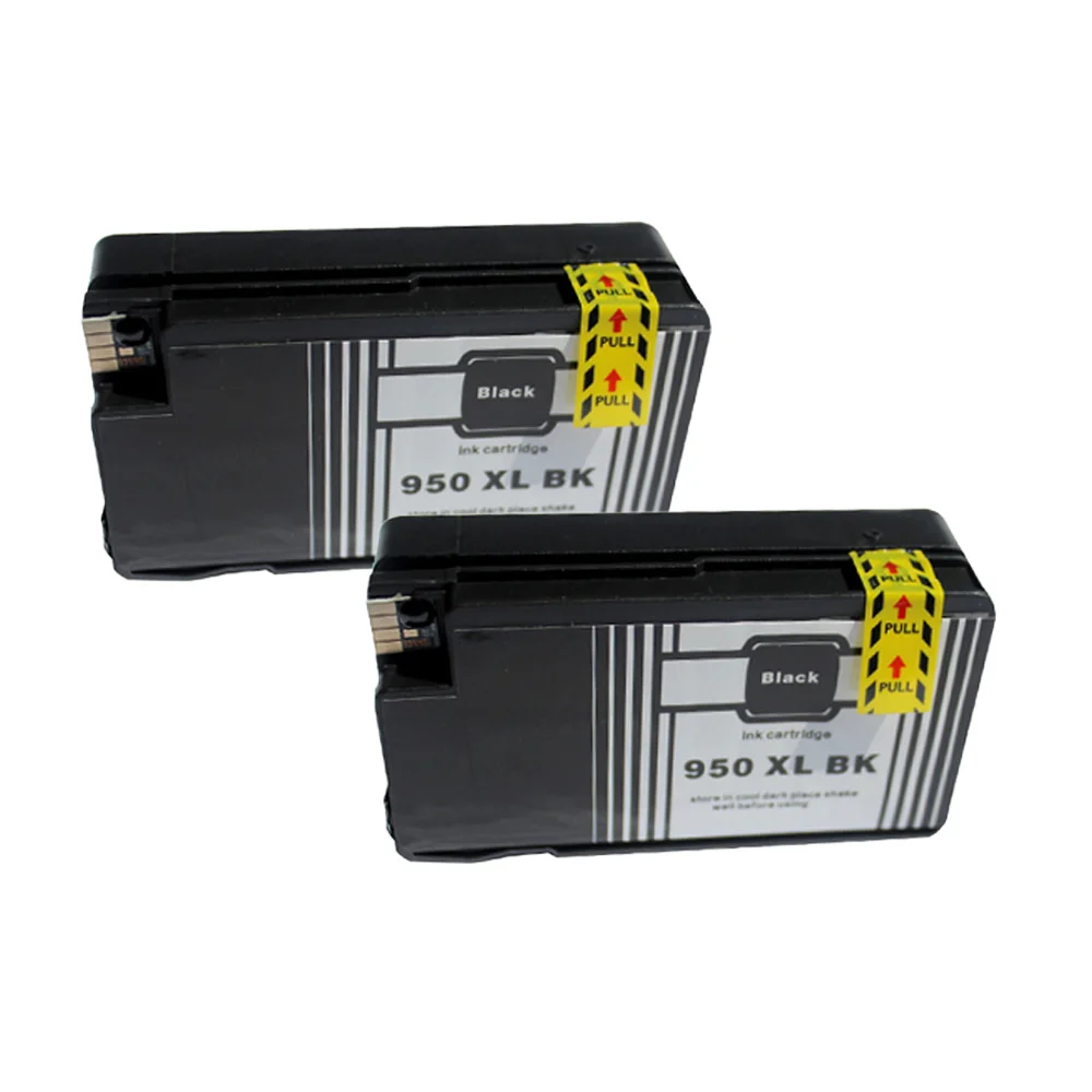 2PK 950 950XL Black Ink Cartridge Work for HP Officejet Pro 8600 8610 8620 8630 8660 8640 8615
