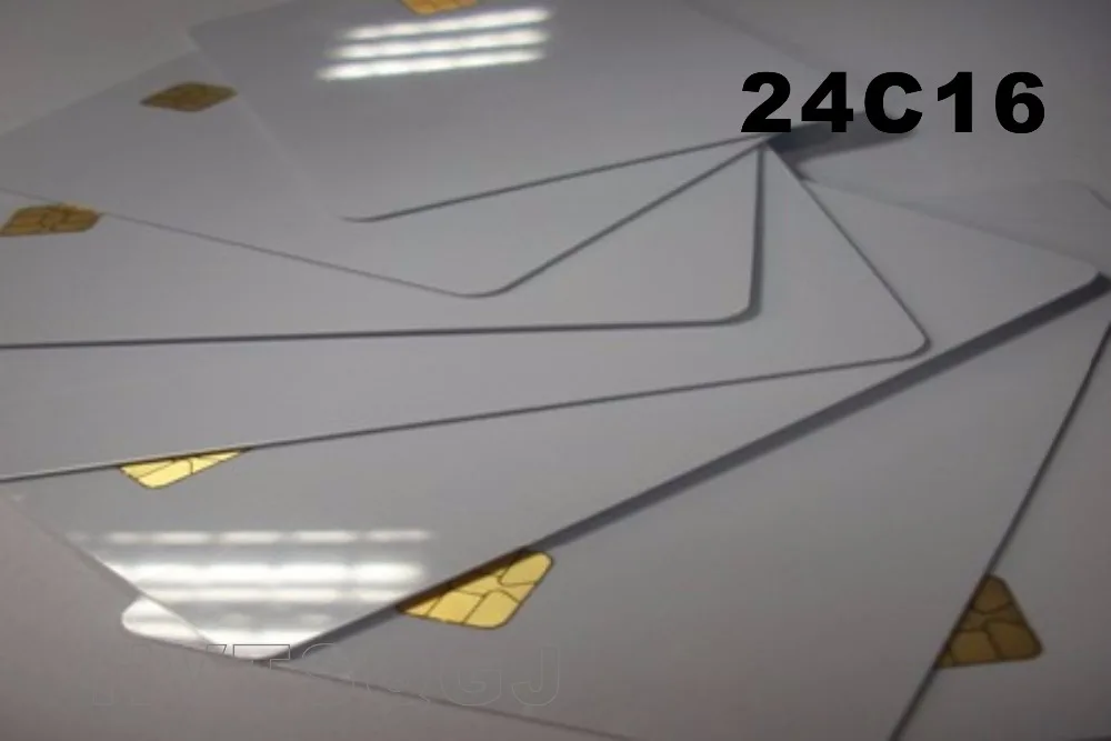 

10pcs/lot Free shipping Customized size PVC RFID blank bank card with 24C16 chip