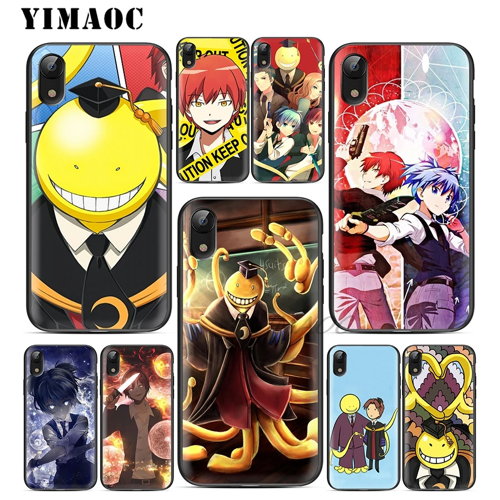 YIMAOC KILLING Class аниме Мягкий ТПУ Черный силиконовый чехол для iPhone X или 10 8 7 6 6S Plus 5 5S SE Xr